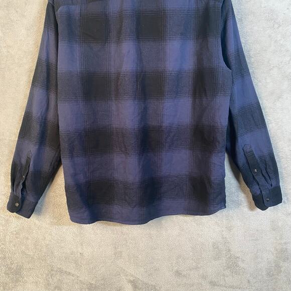 Abercrombie & Fitch Flannel Shirt Medium Button Up Plaid Camp Casual Outdoor - Picture 6 of 13